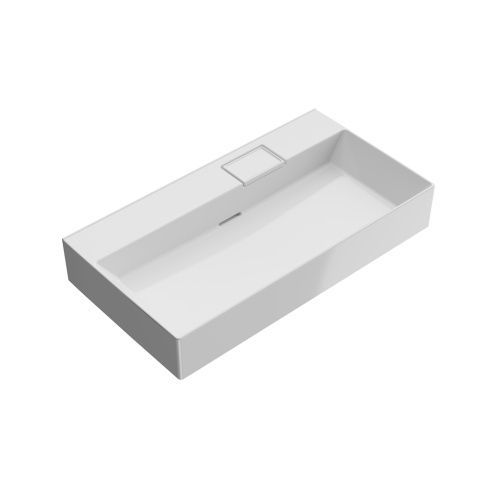 Раковина керамическая Kerama Marazzi LOGICA LO.wb.90.0 90х50 подвесная цвет белый без отверстий под смеситель