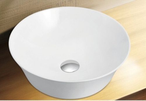 Раковина из сантехнического фаянса Esbano AGATE ESRNAGAT 40х40 накладная цвет белый без отверстий под смеситель