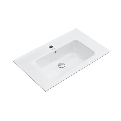 Раковина керамическая Kerama Marazzi PIANO PI.wb.75 80х50 подвесная цвет белый 1 отверстие под смеситель