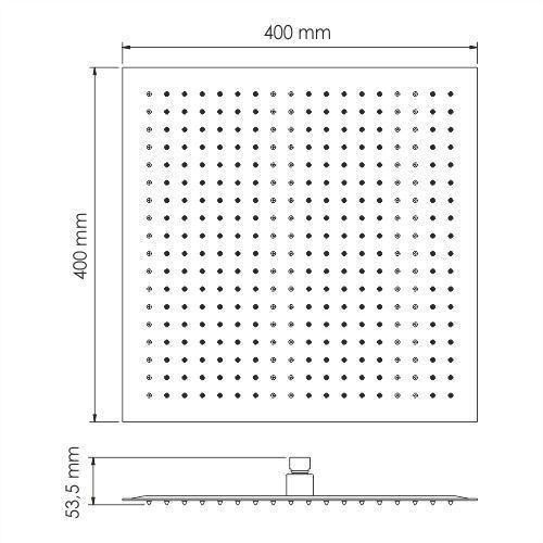 Верхний душ Wasserkraft A119 хром - фото 4
