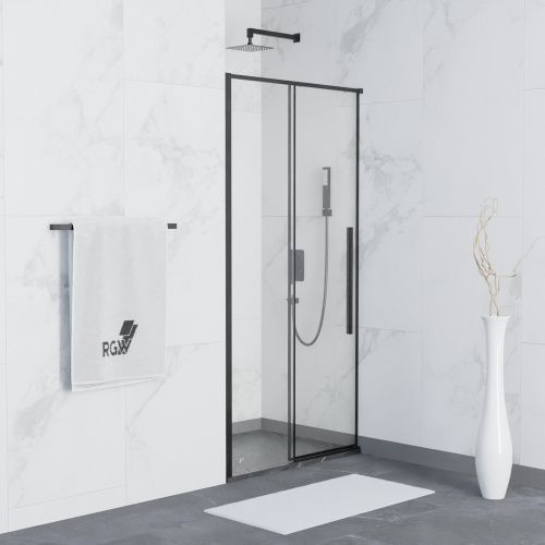 Душевая дверь RGW Stilvoll 32321214-14 140х195 стекло прозрачное профиль черный