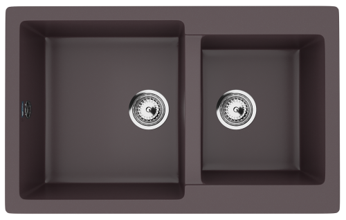 Кухонная мойка Ulgran Classic U-505-345 75х50 цвет коричневый