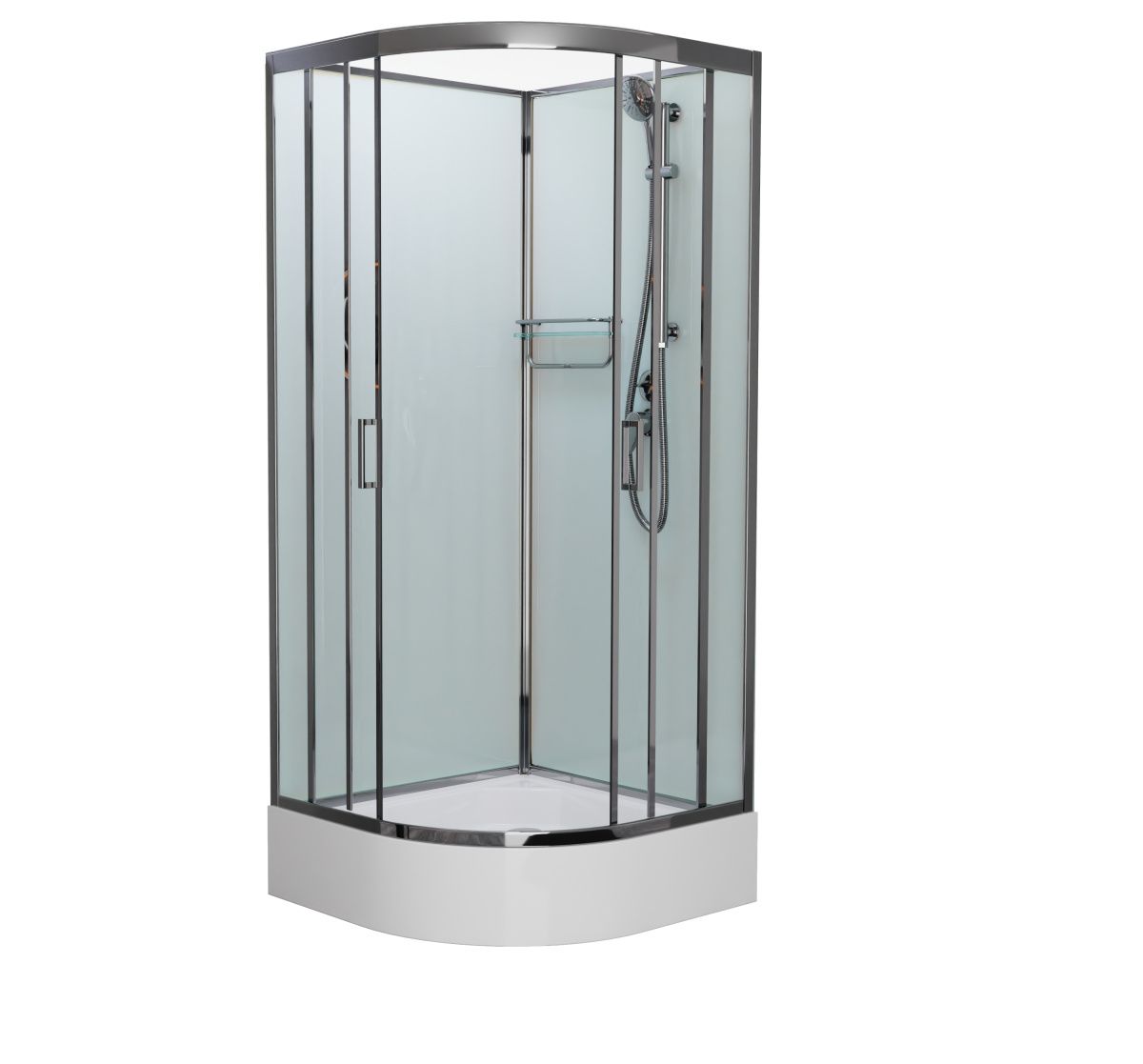 Душевая кабина Frank 176009 90х90 четверть круга без крыши ориентация универсальная