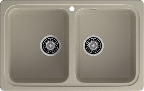 Кухонная мойка Granfest Standart S-780K топаз 80х50 цвет серый поверхность матовая