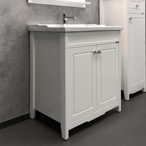 Тумба с раковиной Comforty Тбилиси 00003132629CF 70х50 напольная цвет белый