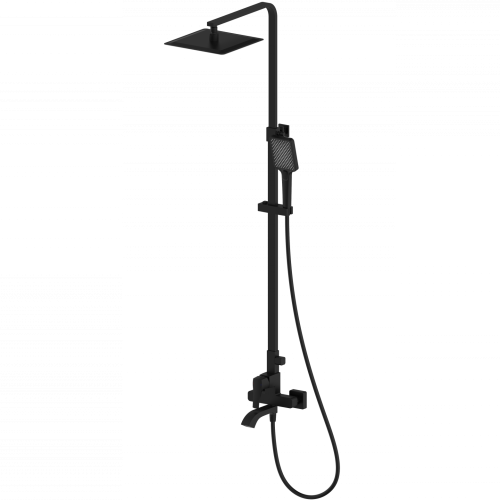 Душевая стойка Wonzon & Woghand Flex WW-88047072-MB настенная цвет черный