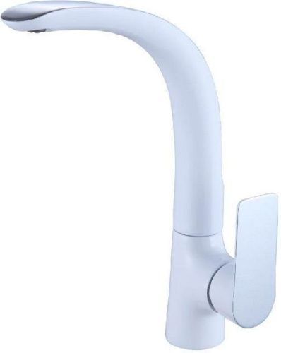 Смеситель для кухни Aquanet Arctic AF520-41СW на мойку белый/хром