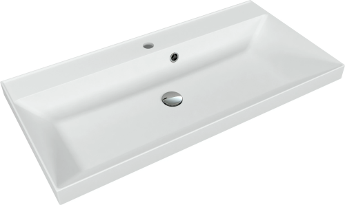 Раковина из искусственного камня Florentina Астория 900 10.170.00900.201 90х50 накладная цвет белый 1 отверстие под смеситель