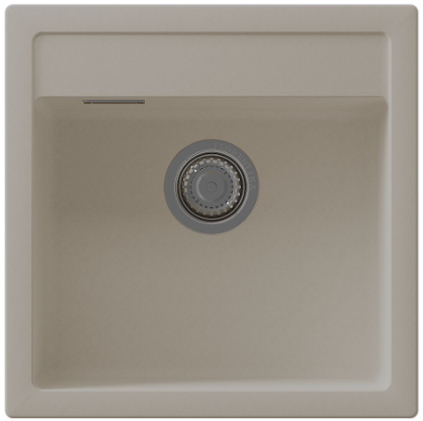 Кухонная мойка Florentina Эстель 510 20.515.C0510.107 50х50 цвет бежевый поверхность матовая