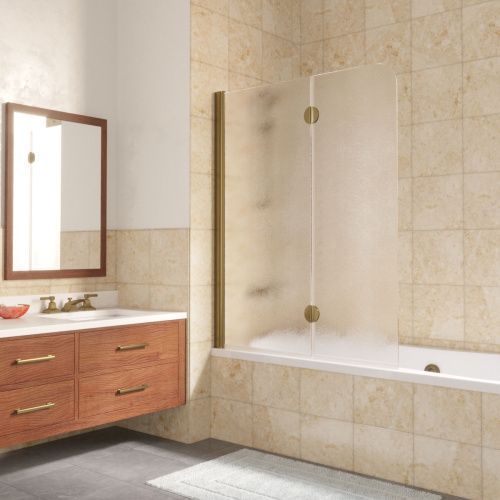 Душевая шторка на ванну Vegas-Glass E2V LUX E2V LUX 120 05 02 L 120х150 стекло рифленое профиль бронза ориентация левая