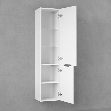Шкаф-пенал Jorno MODUL Mоl.04.150/P/W 40х150 подвесной цвет белый - фото 2