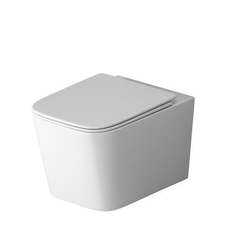 Унитаз подвесной Grossman Торнадо GR-4404SQ белый с сиденьем микролифт безободковый смыв торнадо