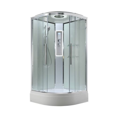 Душевая кабина AvaCan EM EM3011LEDT 110х110 четверть круга с крышей ориентация универсальная