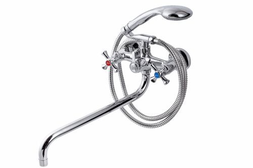 Смеситель для ванны и душа FAUZT FZs-435-07 настенный хром