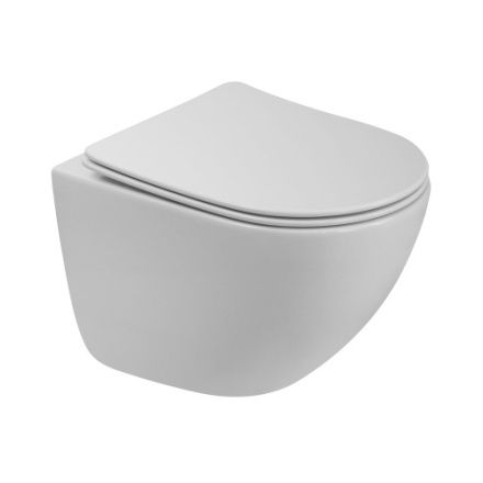 Чаша унитаза подвесная BelBagno AMANDA BB051CH-TOR-FC цвет белый без сиденья безободковая смыв торнадо