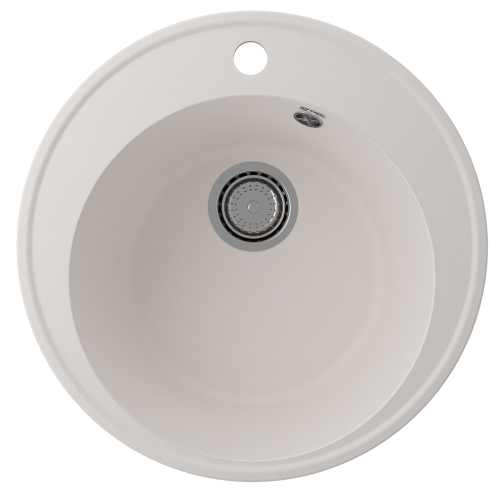 Кухонная мойка Ulgran Quartz Nora 485-01 50х50 цвет белый поверхность матовая