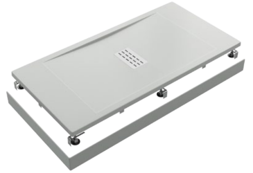 Душевой поддон из искусственного камня Good Door Flow ЛП00111 100х70 белый без каркаса