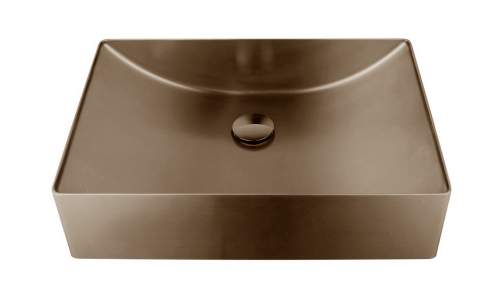 Раковина из нержавеющей стали AltroBagno Futuro AltroBagnoFuturo001016BrAn 50х30 накладная цвет бронза