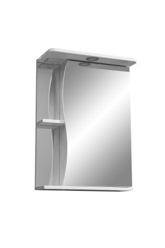 Зеркало-шкаф Stella Polar Волна SP-00000041 60х70 подвесной цвет белый