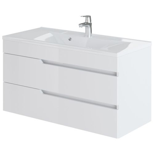 Тумба с раковиной Итана Александра 743283 100х40 цвет белый