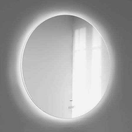 Зеркало с подсветкой Jorno LUMINO Solo.02.77/W/RL 80х80 подвесное