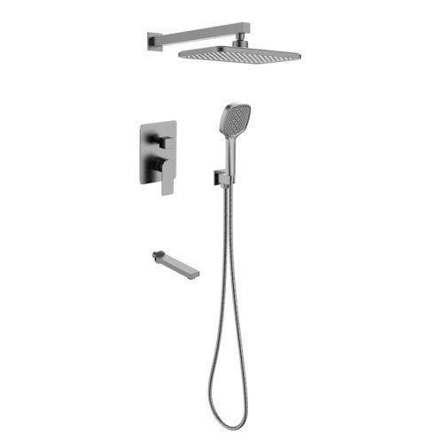 Душевая система Voda 7in1NVGM встраиваемая в стену цвет оружейная сталь