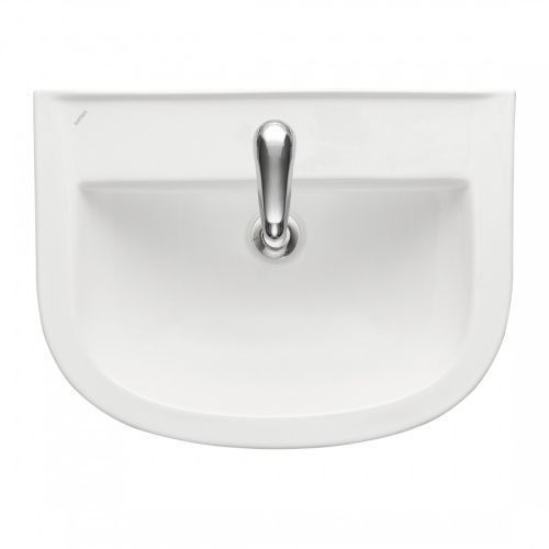 Раковина из сантехнического фарфора Santeri Pro 131155S0010B0 60х40 подвесная цвет белый 1 отверстие под смеситель