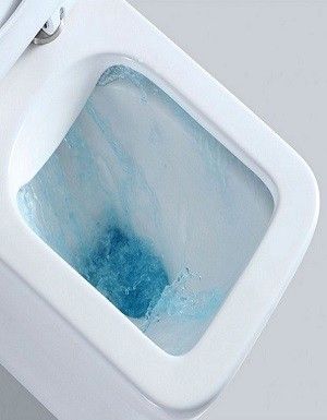 Унитаз напольный с бачком CeramaLux 1218A белый с сиденьем микролифт безободковый каскадный смыв - фото 5