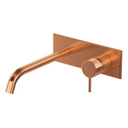 Смеситель для раковины Cezares LEAF LEAF-BLI1-20-L-SS встраиваемый в стену бронза