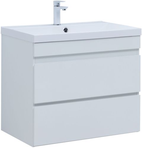 Тумба под раковину Aquanet Нота NEW 00335418 70х50 подвесная цвет белый