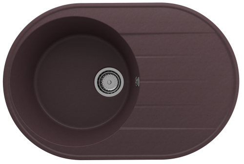 Кухонная мойка Ulgran Quartz Nora 750-06 75х50 цвет коричневый поверхность матовая