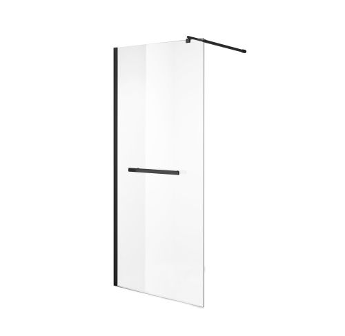 Душевая перегородка Niagara Nova NG-681-90BLACK 90х195 стекло прозрачное профиль черный