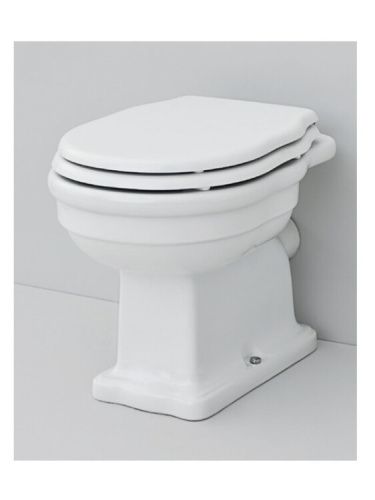 Чаша унитаза приставная Artceram Hermitage HEV003 01 00 цвет белый без сиденья каскадный смыв