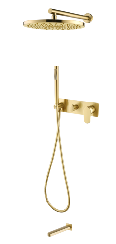 Душевая система Boheme Spectre 454-2-MG встраиваемая в стену цвет золото