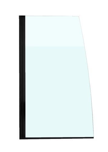 Душевая шторка на ванну Jacob Delafon Serenity E4933-BL 80х145 стекло матовое профиль черный ориентация универсальная