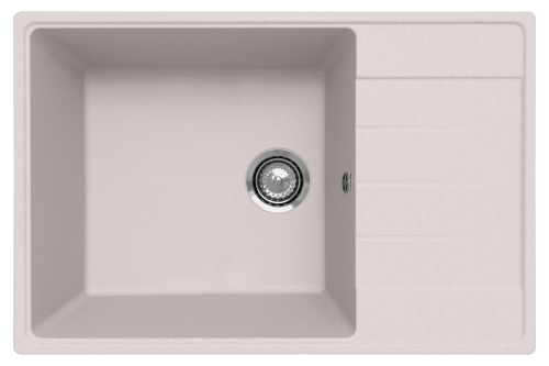 Кухонная мойка Ulgran Quartz Prima 760-01 75х50 цвет белый