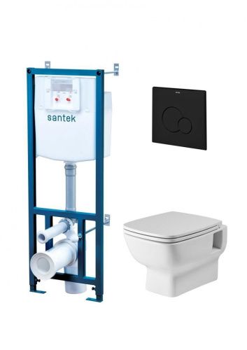 Комплект унитаз с инталляцией и клавишей смыва Santek Нео 1WH501777