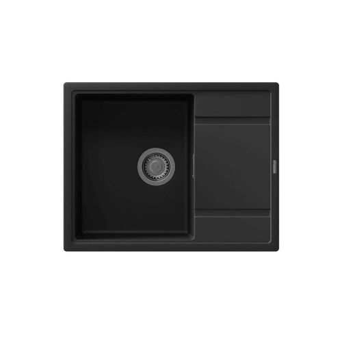 Кухонная мойка Florentina Эстель 650 20.520.C0650.302 65х50 цвет черный поверхность матовая
