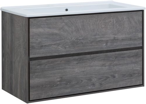 Тумба под раковину Aquanet Милан 00339972 110х50 подвесная цвет коричневый