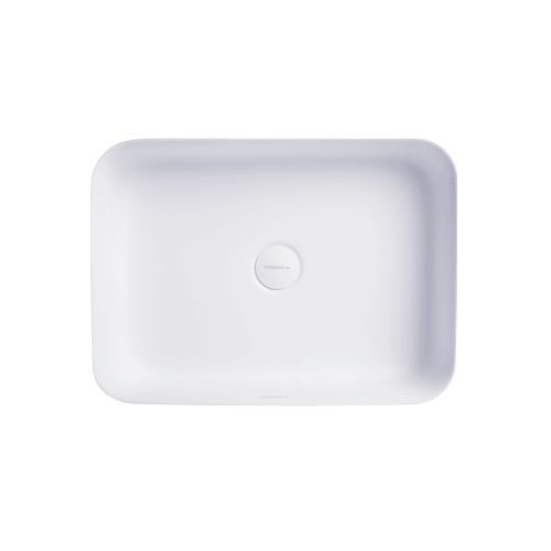 Раковина из искусственного камня MonteBianco Loreto lungo 495 12017 50х40 накладная цвет белый без отверстий под смеситель