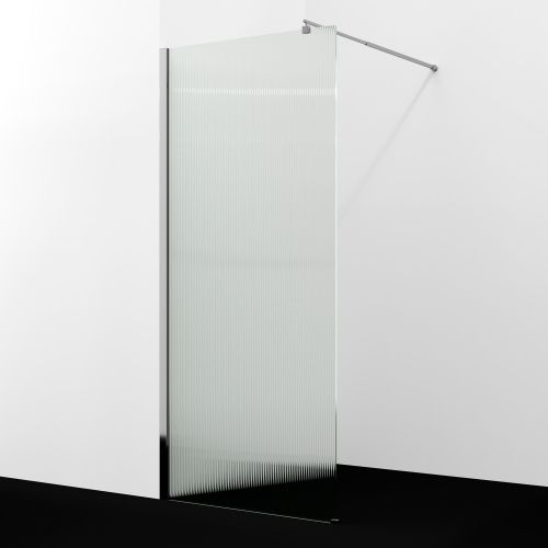 Душевая перегородка Wasserkraft Rur 30W 30W46-FL 110х200 стекло рифленое профиль хром