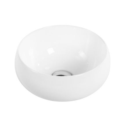 Раковина из сантехнического фаянса BelBagno BB1114 30х30 накладная цвет белый без отверстий под смеситель