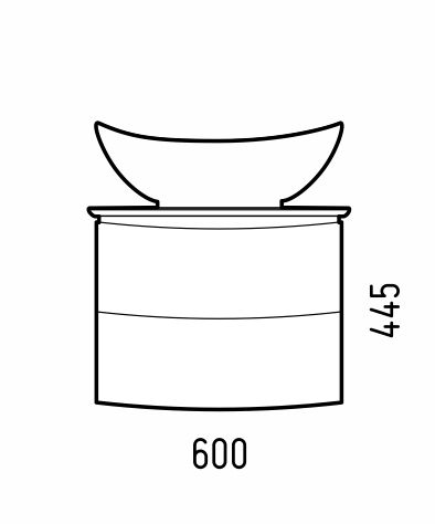 Тумба под раковину Corozo Вико SD-00001643 60х50 - фото 3