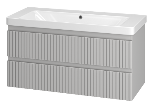 Тумба под раковину Brevita Victory VIC-07105-0302Я 100х50 подвесная цвет серый