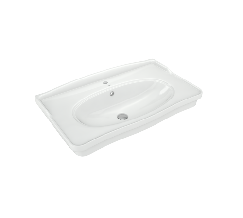 Раковина из сантехнического фарфора Kirovit Модерн Вн Крв37 90х50 накладная цвет белый