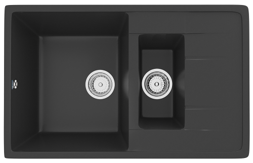 Кухонная мойка Ulgran Classic U-205-344 75х50 цвет черный