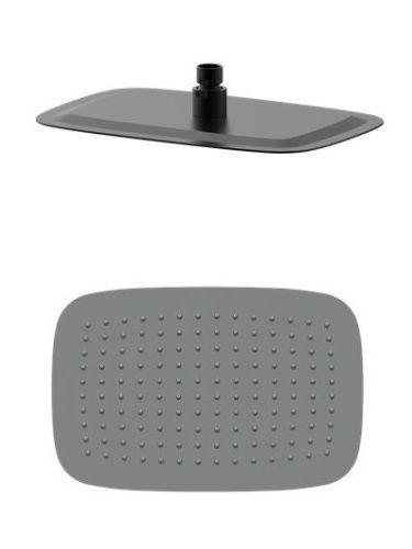 Верхний душ Wonzon & Woghand WW-88DP03-BGM 30х20 серый