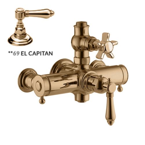 Смеситель для душа Nicolazzi Termostatico 4917BZ69 настенный бронза с термостатом