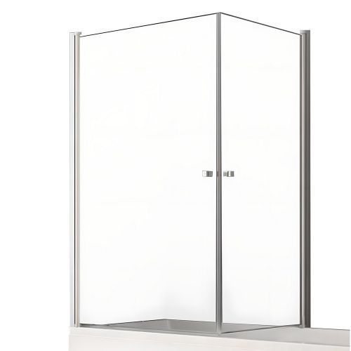 Душевая шторка на ванну New Trendy NEW SOLEO Chrome P-0025/P-0024 90х140 стекло прозрачное профиль хром ориентация универсальная