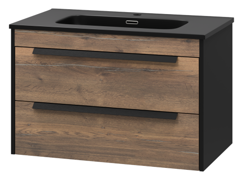 Тумба под раковину Brevita Monsour MON-09080-0102Я 80х50 подвесная цвет коричневый